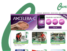 Tablet Screenshot of calvex.dk